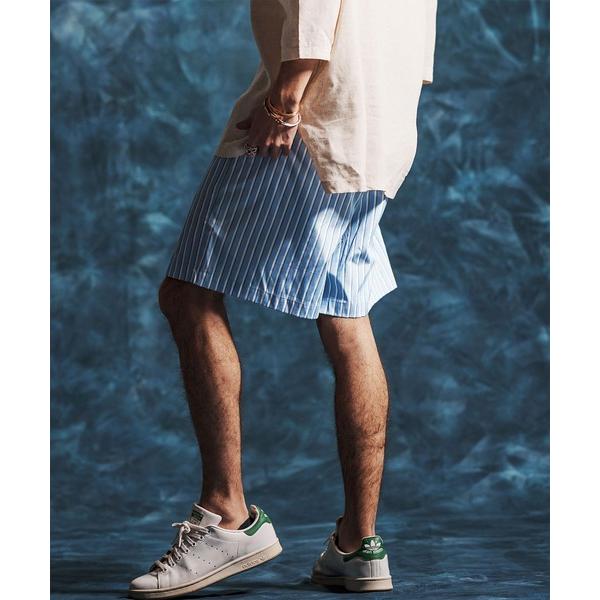 パンツ mp14514-マルチストライプイージーショートパンツ(JIH-R1166) メンズ