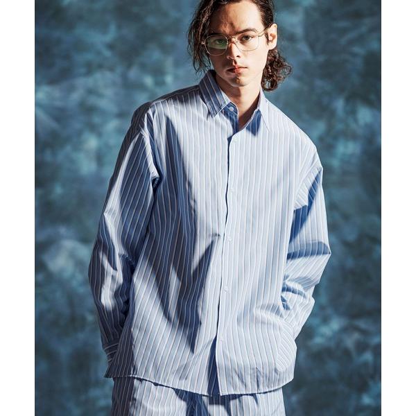 シャツ ms6378-マルチストライプボックスシャツ(JIH-R1165) メンズ