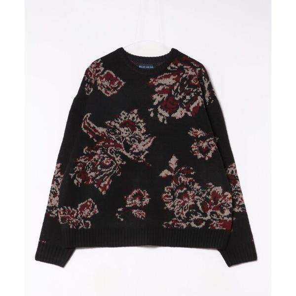 セーター ニット 「RS」「many men many mind」モヘアタッチ総柄ルーズシルエットジ...