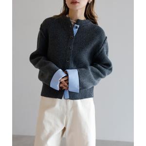 カーディガン シャツレイヤード風ニットカーディガン レディース｜ZOZOTOWN Yahoo!店