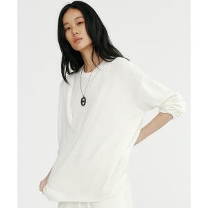 ニット セーター シルクブレンドVネックニット レディース