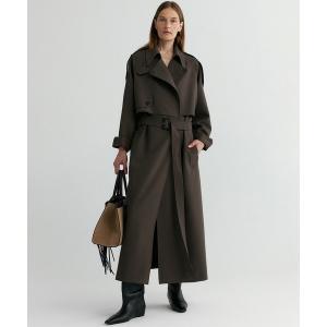 コート アウター 入学式 ロングトレンチコート レディース