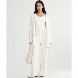 カーディガン カシミヤブレンド ロングカーディガン レディース