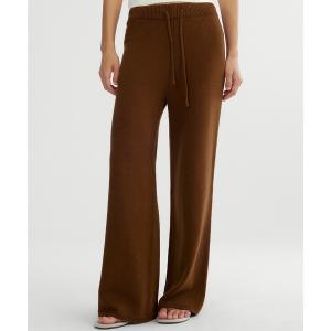 パンツ カシミヤブレンド ワイドニットパンツ レディース