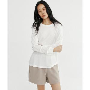 tシャツ シルクタッチロングスリーブTシャツ レディース