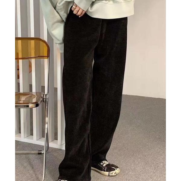 パンツ FReePLACe/コーデュロイ カジュアル ストレート ルーズ パンツ X12744 レデ...