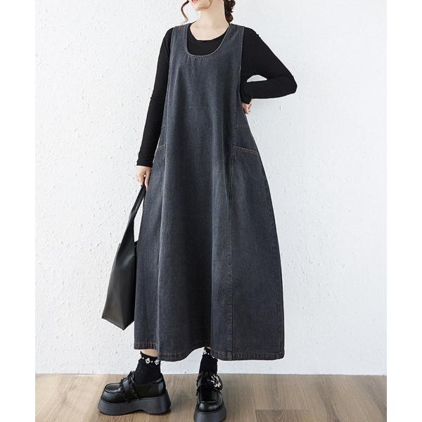 ジャンパースカート デニムジャンスカ