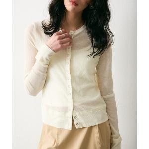 カーディガン ドライリブシアードットボタンカーデ...の商品画像