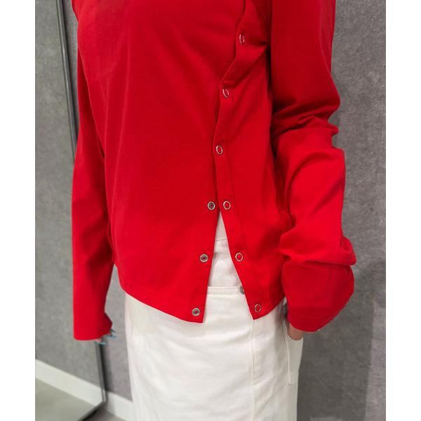 tシャツ ボタンディテールロングスリーブTee レディース メンズ