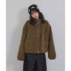 ブルゾン アウター mohair tuck blouson レディース