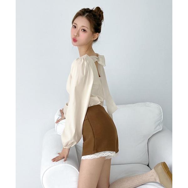 ブラウス シャツ バックリボンストラップ ブラウス/2026 SS COLLECTION レディース