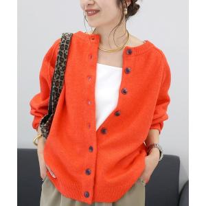 カーディガン 5G天竺クルーネックゆるカーディガン レディース