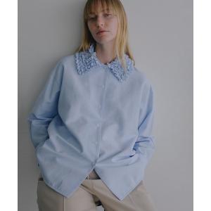 ブラウス シャツ FRILL COLLAR OXFORD SHIRT レディース
