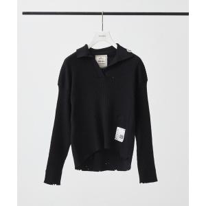 ニット セーター 「MIHARA YASUHIRO/ミハラヤスヒロ」DISTRESSED KNIT PULLOVER/ディストレストニットプルオーバー