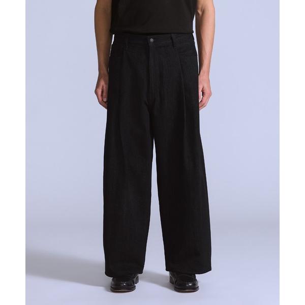 ジーンズ Levi's/リーバイス BLUETAB(TM) ワイドプリーツ CROP ジーンズ ブラ...