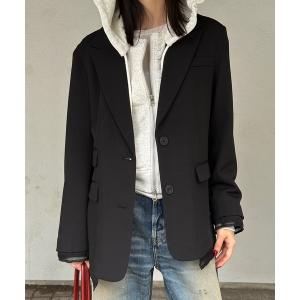 ジャケット テーラードジャケット Sheer Layered Jacket／シアー レイヤード ジャケット レディース メンズ