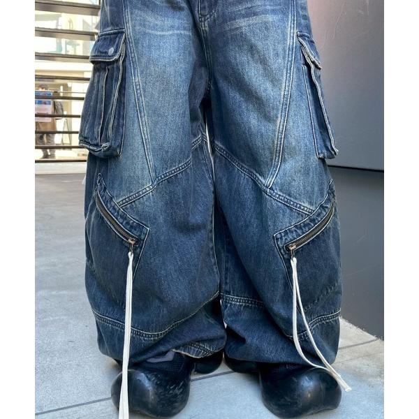 ジーンズ デニム デニムパンツ 8 POCKETS CARVE DENIM パンツ レディース メン...