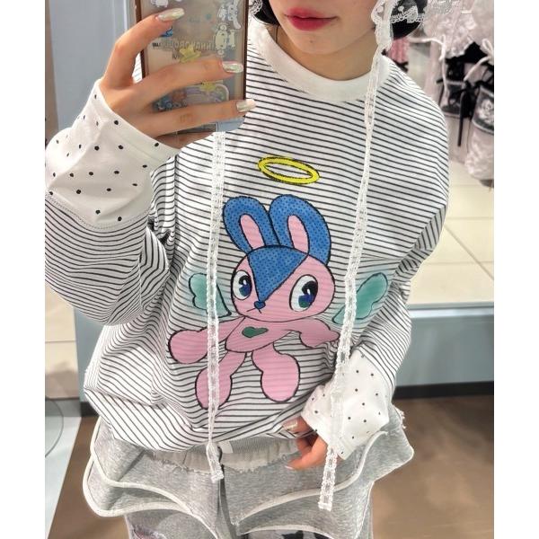 tシャツ ANGEL BUNNY LAYERED トップス レディース メンズ