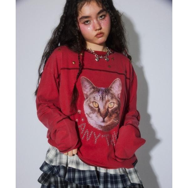 tシャツ ANYTHING CAT PIGMENT トップス レディース メンズ