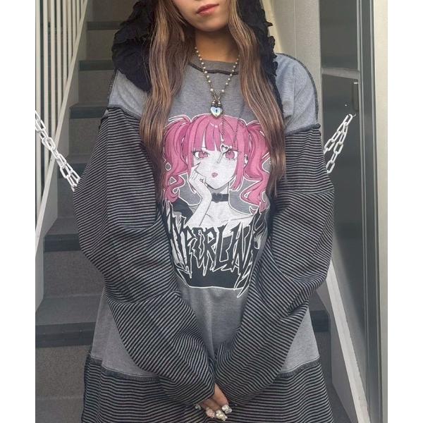 tシャツ HYPERLINK SWITCHED BORDER トップス レディース メンズ