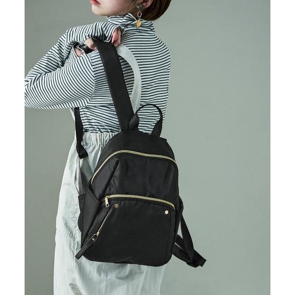 デイバック リュック 8ポケット ミニリュック レディース