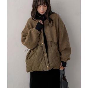 コート アウター 「NOAHL」ボアキルティングコート レディース