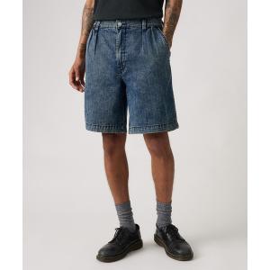 ワイドパンツ ハーフパンツ ジーンズ 短パン Levi's/リーバイス バギープリーツショーツ ミディアムインディゴ メンズ