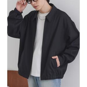 ブルゾン アウター オーバーサイズ クロップド ジップアップ カルゼブルゾン メンズ レディース