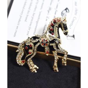 ブローチ ノーブルホースブローチ レディース メンズ