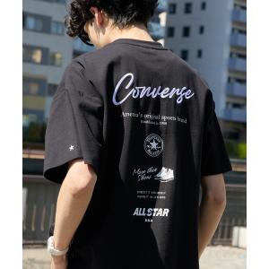 tシャツ CONVERSE / コンバース ロゴ刺繍　グラフィックプリント フライス クルーネック 半袖Tシャツ メンズ レディース