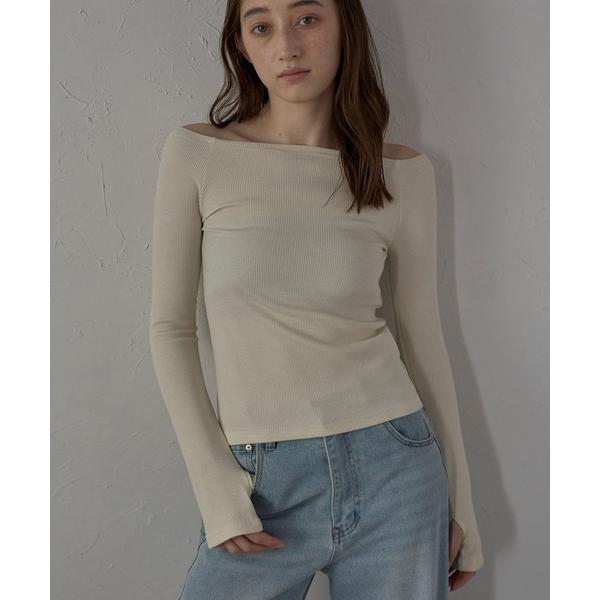 「MINERTE」 長袖カットソー FREE アイボリー レディース