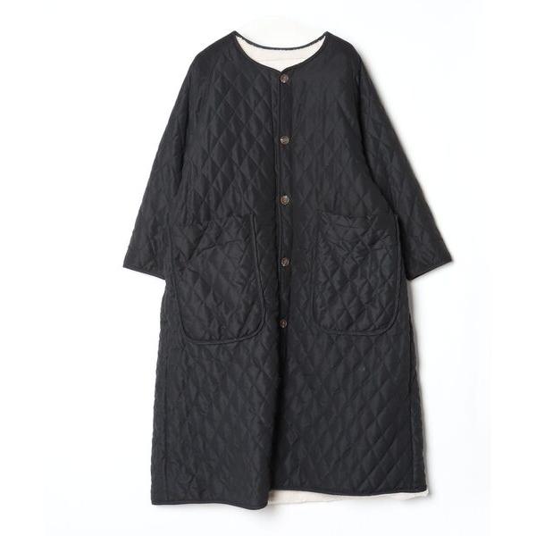 「r.」 ノーカラーコート FREE ブラック レディース