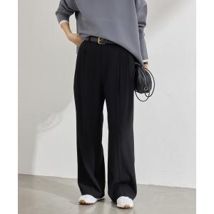 スラックス パンツ ウォッシャブル ジョーゼットスラックス レディース