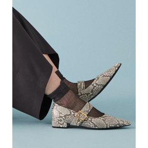 「noyau」 パンプス L グレイッシュベージュ レディース