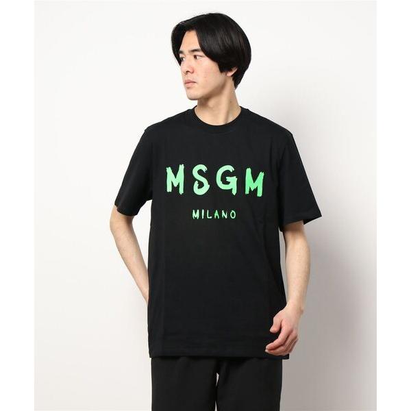 「MSGM」 半袖Tシャツ S ブラック メンズ