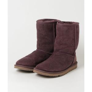 「UGG」 ショートブーツ 23cm パープル レディース