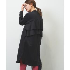 「HERENCIA」 ノーカラーコート MEDIUM ブラック レディース