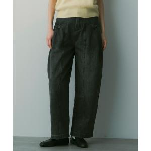 ワイドパンツ ジーンズ デニム デニムパンツ ヴィンテージウォッシュデニムパンツ レディース