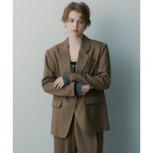 ジャケット テーラードジャケット オーバーサイズ スウィッチングジャケット レディース