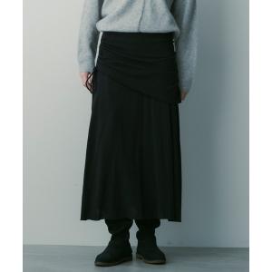 スカート ドローストリングロングスカート