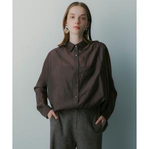 ブラウス シャツ オーバーサイズ シアーシャツ レディース