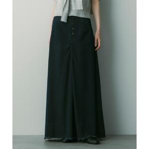 デニムスカート ヴィンテージライク フレアデニムスカート