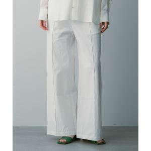パンツ ホワイトワイドパンツ レディース