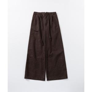 ワイドパンツ パンツ ドローストリングワイドパンツ レディース