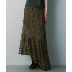 スカート アシンメトリー レーススカート