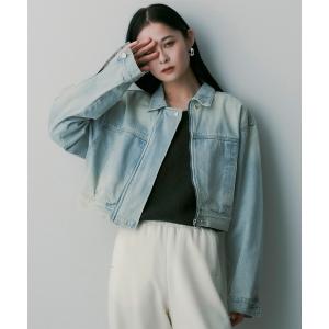 デニムジャケット gジャン クロップドデニムジャケット レディース