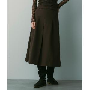 スカート フレアセンタープリーツスカート