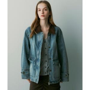 デニムジャケット gジャン ヴィンテージウォッシュデニムジャケット レディース