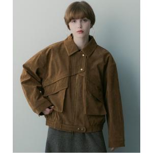 ブルゾン アウター スエードライク ブルゾン レディース
