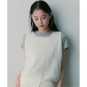 ベスト ジレ ウールニットベスト レディース